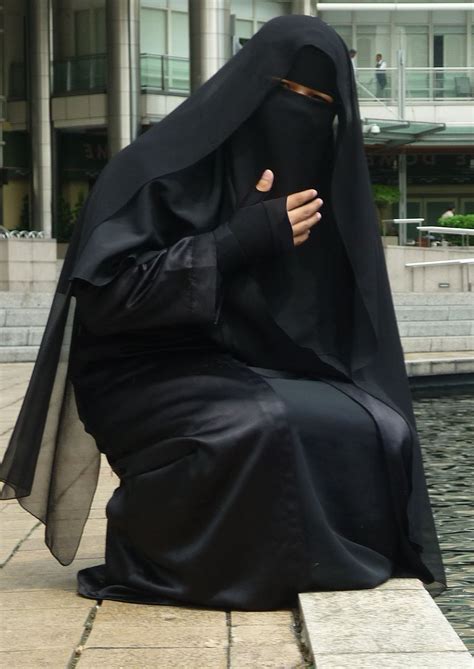 Open Black Abaya And Ni Qaab Wanita Niqab Gaya Hijab