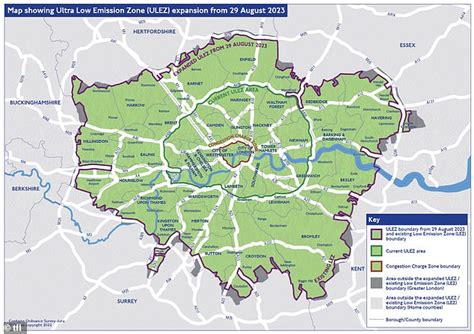 Ulez Map Where Is The Ultra Low Emission Zone Expanding To Daily