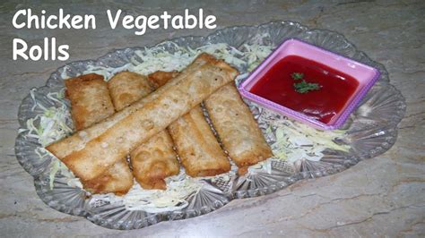 Chicken Vegetable Rolls Recipe چکن اور سبزیوں کے رولز Ramadan