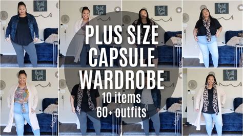 plus size capsule wardrobe 10 items 60 outfits less laundry youtube