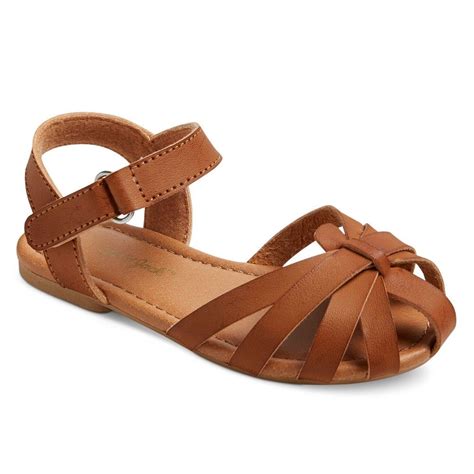 Toddler Girls Oriel Two Piece Huarache Sandals Cat And Jack Brown 10