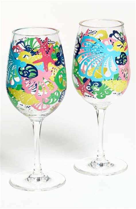 Lilly Pulitzer® Chiquita Bonita Acrylic Wine Glasses Set Of 2 Nordstrom