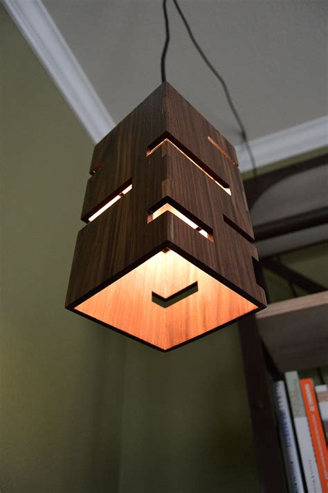 Geometric Wooden Pendant Light Etsy Wooden Pendant Lighting