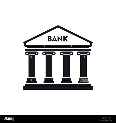 Bank Building Icon Simple Style Stock Vector Image And Art Alamy