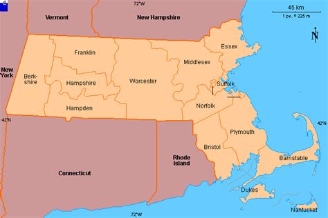 Us Map Massachusetts