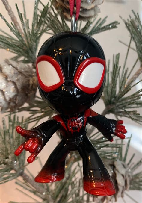 Custom Miles Morales Spiderman 275 Christmas Holiday Etsy