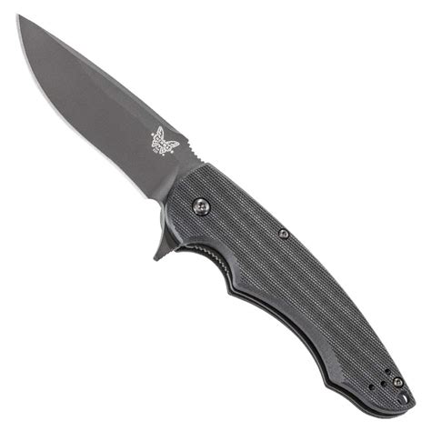 Benchmade spring assisted knives offer the speed and precision of an automatic without the legal restrictions. Benchmade Precinct Black Plain Edge Folding Knife 320BK
