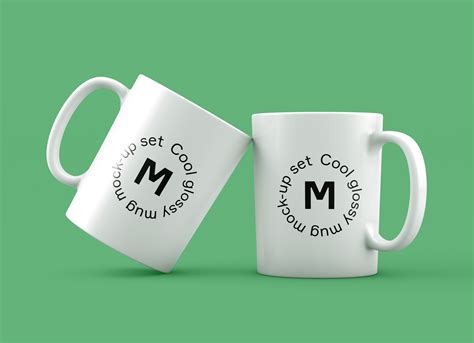 Free Twin Mug Mockup Psd Good Mockups