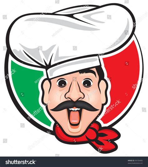 Italian Chef Stock Vector Illustration 96109400 Shutterstock