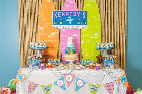 Stunning hawaiian party decorations at the lowest prices online. A Girly Surfing Birthday Party - Anders Ruff Custom ...