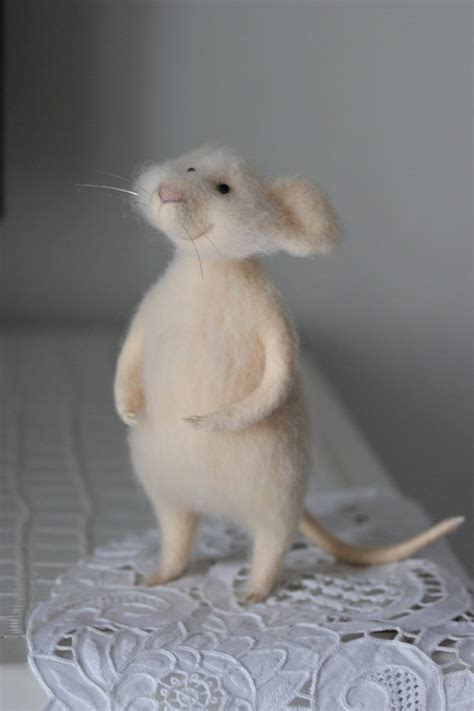 Needle Felted Mouse валяная мышка Needle Felted Toys By