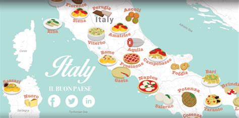Italy Food Map 10 Pics Italian Cuisine By Cities This Is Italy