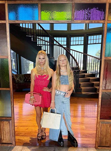 jessica simpson posts snapshots with mini me daughter maxwell