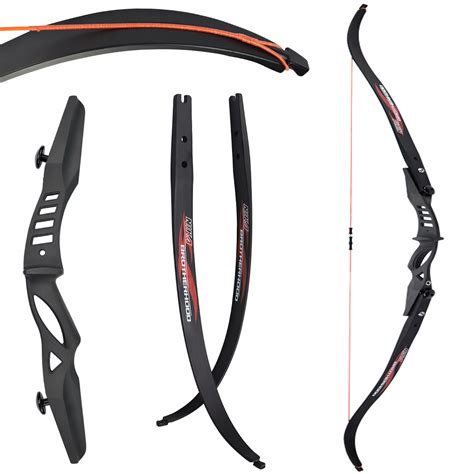 60 Archery Beginner Recurve Bow 20lb With Ilf Limbs Hunting Practise