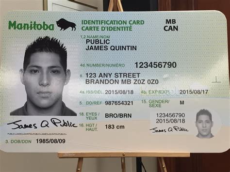 Provincial Id Card Manitoba Printable Cards