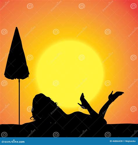 Vector Silhouette Of A Woman Stock Vector Illustration Of Isolated