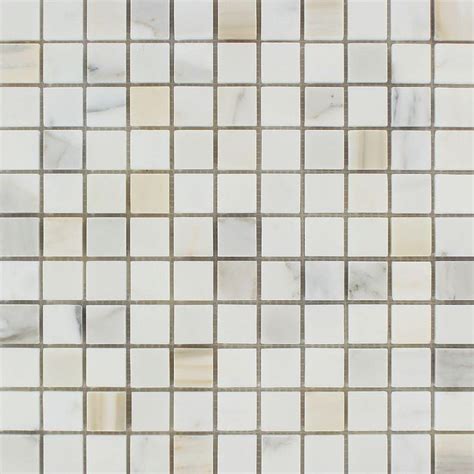 1x1 Calacatta Gold Mosaic Tile Polished In 2022 Calacatta Gold