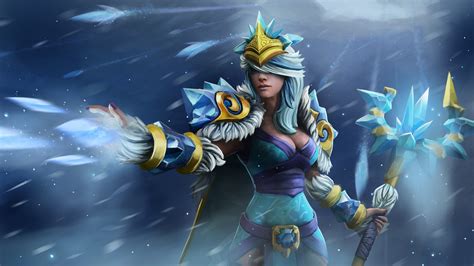 Wallpaper Anime Dota 2 Toy Defense Of The Ancients Rylai Crystal