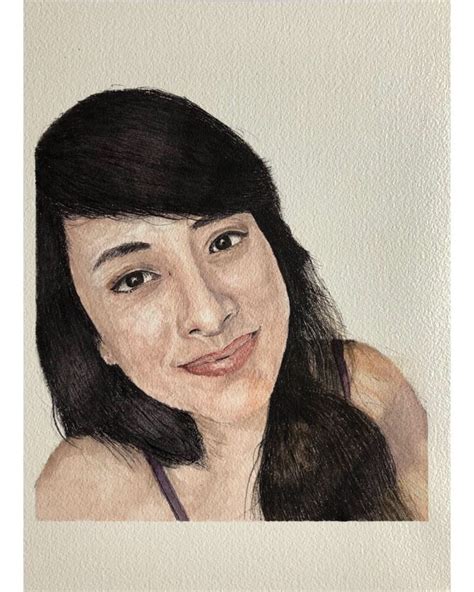 My Lovely Wife In Watercolor Rwatercolor