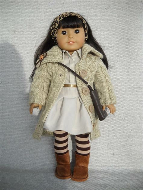 american girl doll clothes 7 piece outfit with sweater coat etsy american girl clothes doll