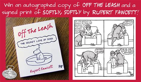 Giveaway Of Off The Leash Book By Rupert Fawcett Life With Dogs And Cats