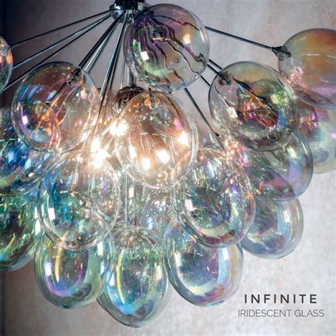 Infinite 6 Light Iridescent Glass Pendant Lightbox