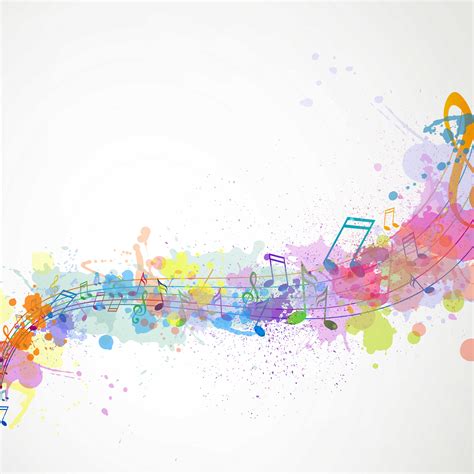 Colorful Musical Notes Abstract Wallpaper Abstract Gr