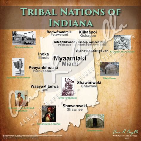 Tribal Nations Of Indiana Map Native American History Indiana Map