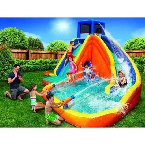 banzai sidewinder falls extra large inflatable water park play center big water slide