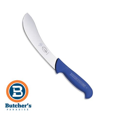 butcher chef f dick 6 skinning knife blue handle german made 8226415 butchers paradise