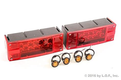 2 Led Submersible Combination Trailer Tail Lights Boat And 4 Amber