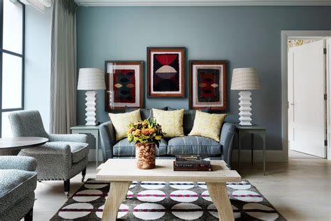Blue Grey And Gorgeous Living Room Paint Color Scheme Modern Living