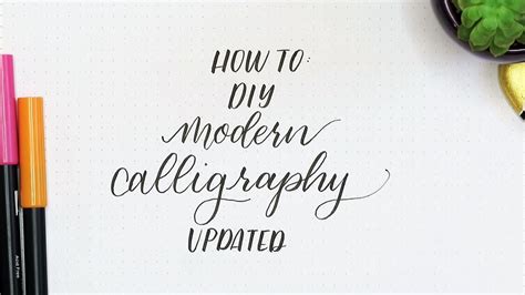 Modern Calligraphy For Beginners How To Youtube