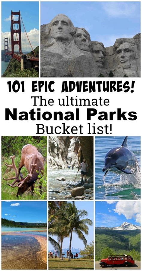 The Ultimate National Park Bucket List With 101 Epic Adventures The