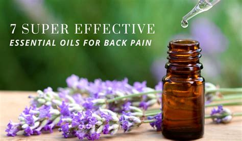 7 Super Effective Essential Oils For Back Pain Healing Your Back Pain Naturally