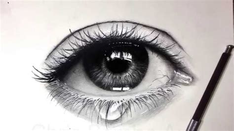 Drawing A Realistic Eye With Charcoal Youtube
