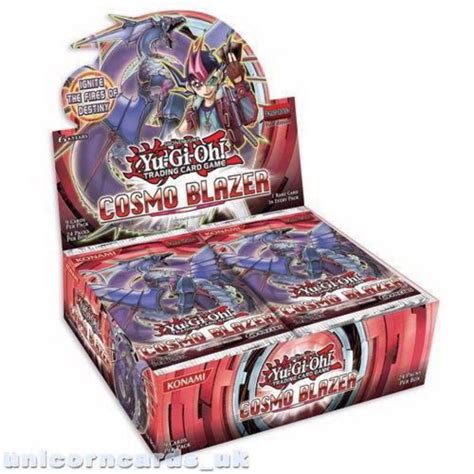 Yugioh Cosmo Blazer Unlimited Edition New And Sealed Box X24 Boosters