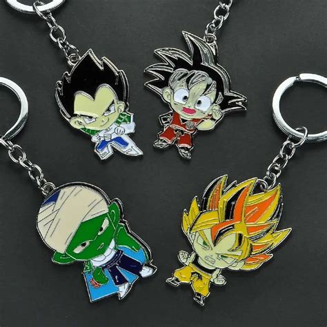 Dragon Ball Z Keychain Super Saiyan Son Goku Gohan Vegeta Trunks Frieza