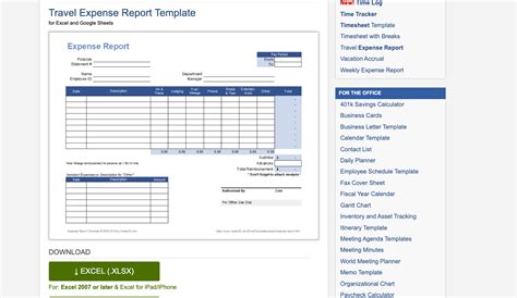 Vertex Excel Templates