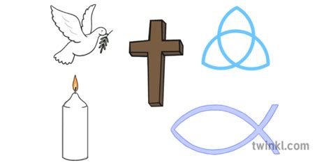 Christian Symbols Image Mat Illustration Twinkl
