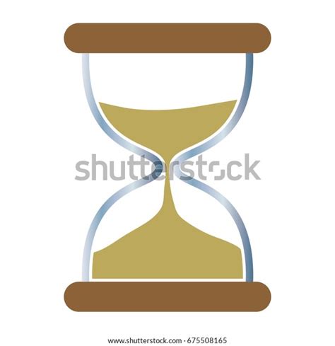 Gold Hourglass Icon Vector Concept Time Stock Vector Royalty Free