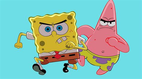 Angry Patrick Star And Spongebob Wallpaper Wallpapersok