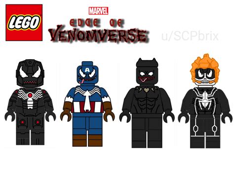 Lego Symbiote Iron Mancaptain Americablack Panther And Ghost Rider