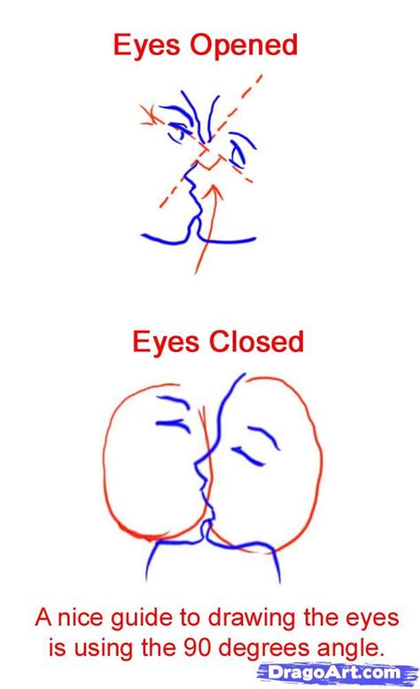 How To Sketch An Anime Kiss Step By Step Anime People Anime Draw