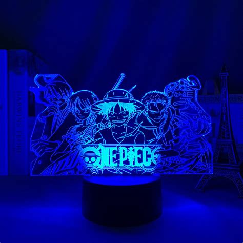 One Piece 3d Led Lamp Anime Lamp Etsy