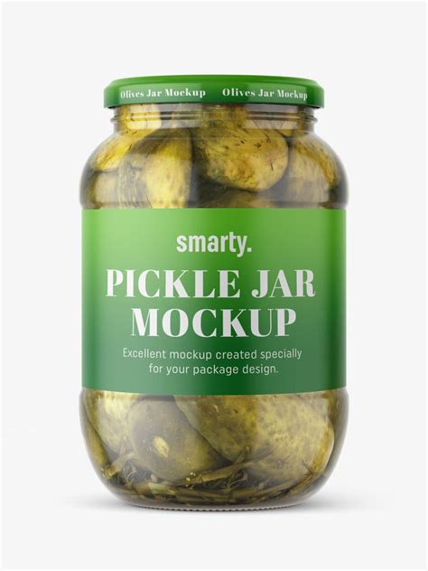Pickle Jar Mockup Smarty Mockups