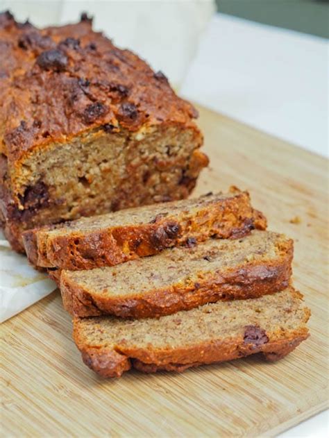Learn how to bake great gluten free breads at home. Vegan Gluten Free Banana Bread with Dark Chocolate Chips
