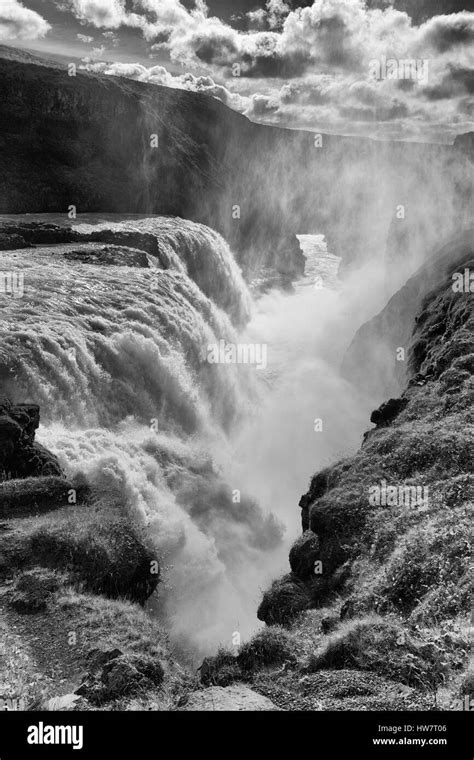 Gullfoss Waterfall In Iceland Stock Photo Alamy