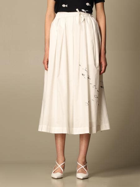 Yoshi Kondo Skirt Women Skirt Yoshi Kondo Women White Skirt Yoshi