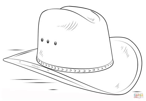 Cowboy Hat Coloring Page Free Printable Coloring Pages